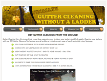 Tablet Screenshot of guttercleaningsecret.com